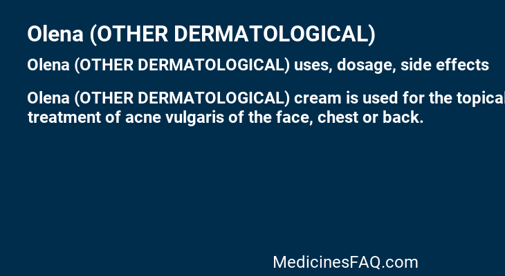 Olena (OTHER DERMATOLOGICAL)