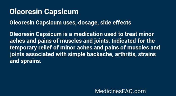 Oleoresin Capsicum