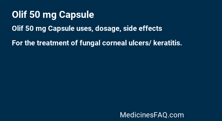 Olif 50 mg Capsule