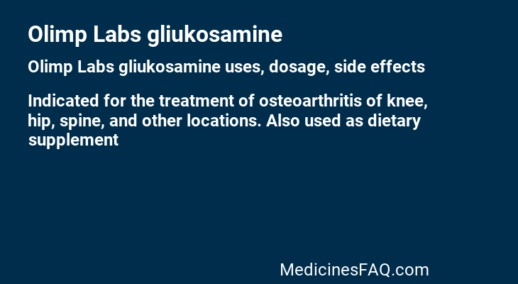 Olimp Labs gliukosamine