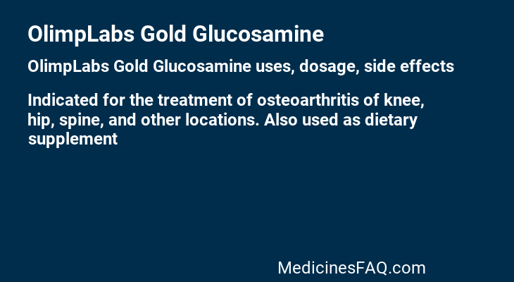 OlimpLabs Gold Glucosamine