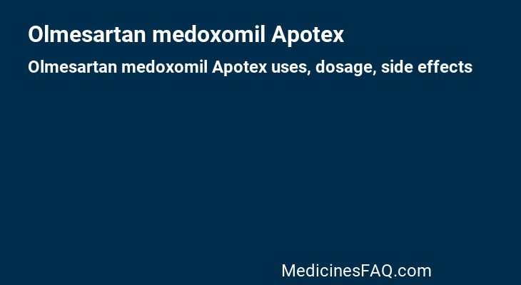 Olmesartan medoxomil Apotex