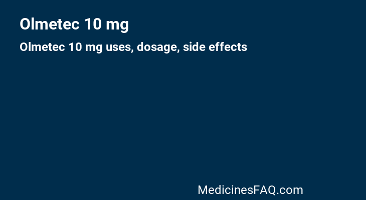 Olmetec 10 mg