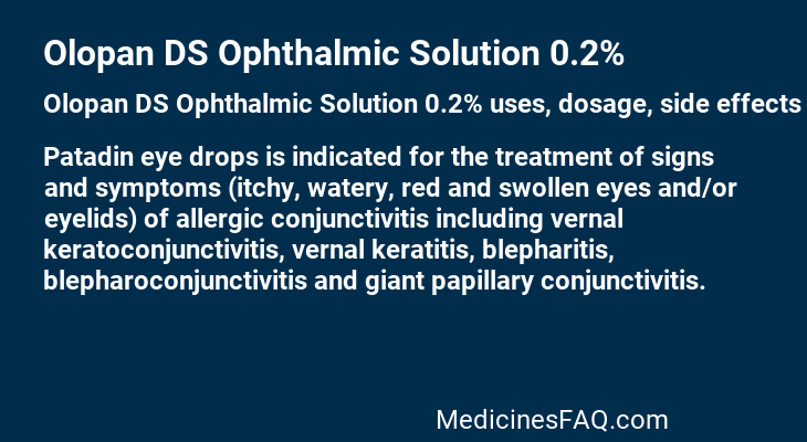 Olopan DS Ophthalmic Solution 0.2%