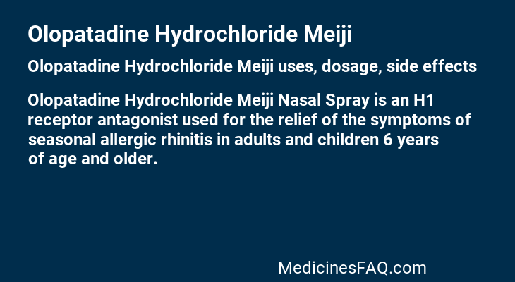 Olopatadine Hydrochloride Meiji