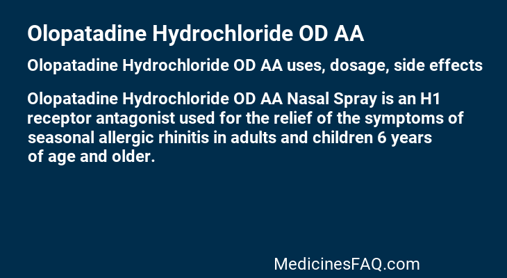 Olopatadine Hydrochloride OD AA