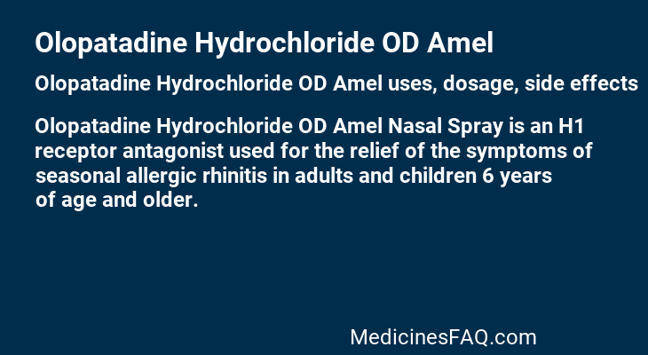 Olopatadine Hydrochloride OD Amel