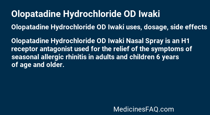 Olopatadine Hydrochloride OD Iwaki