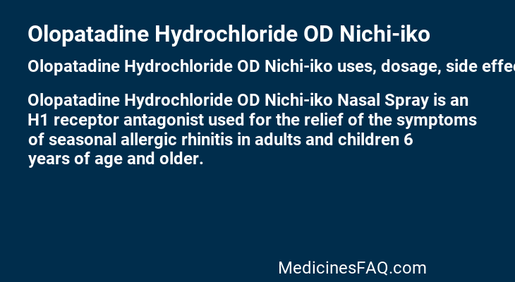 Olopatadine Hydrochloride OD Nichi-iko