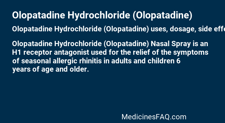 Olopatadine Hydrochloride (Olopatadine)