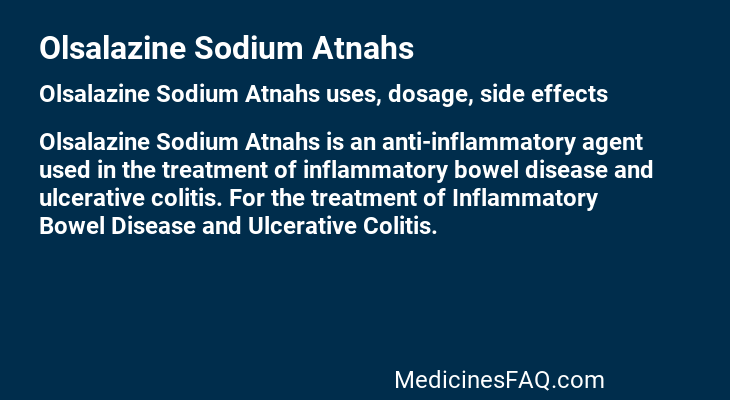 Olsalazine Sodium Atnahs