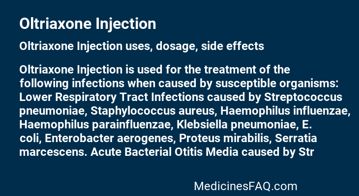 Oltriaxone Injection