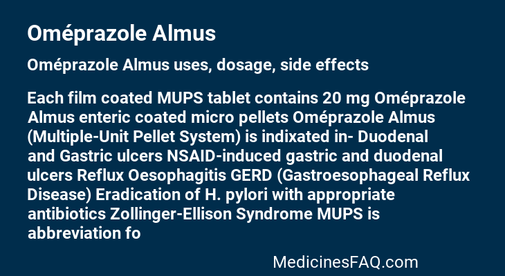 Oméprazole Almus