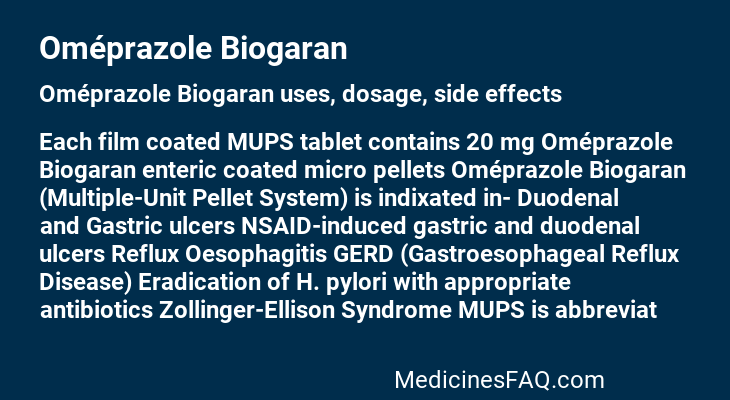 Oméprazole Biogaran