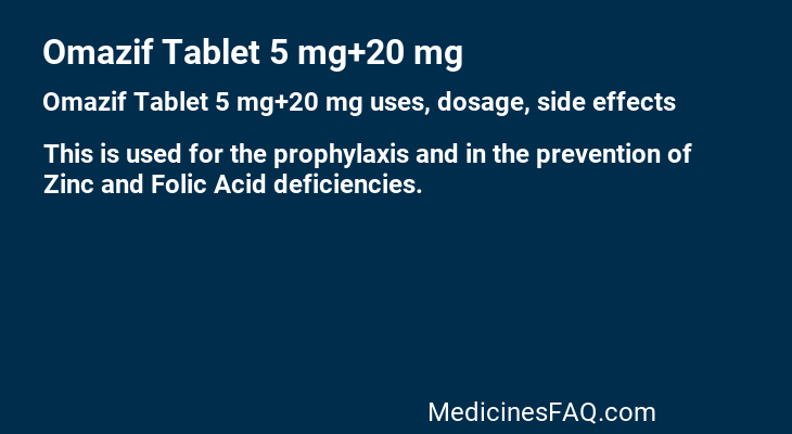 Omazif Tablet 5 mg+20 mg