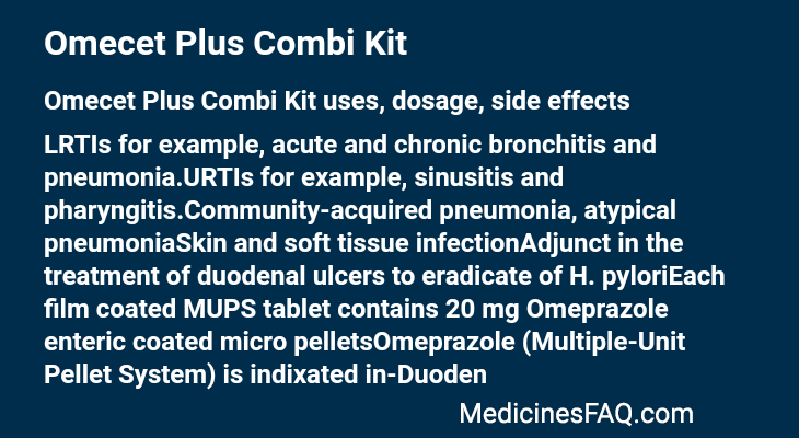 Omecet Plus Combi Kit