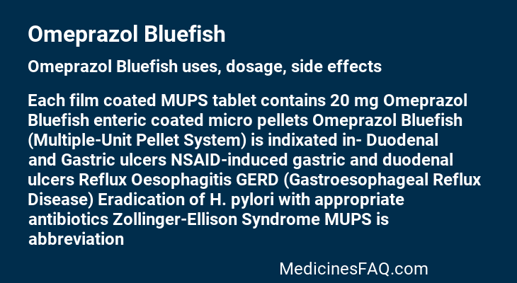 Omeprazol Bluefish