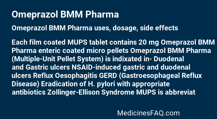 Omeprazol BMM Pharma