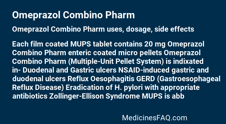 Omeprazol Combino Pharm