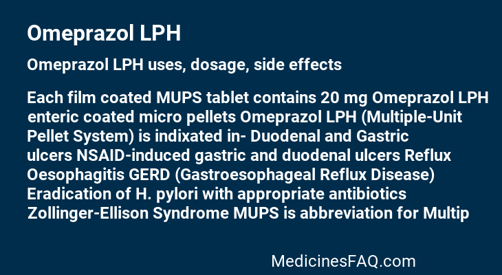 Omeprazol LPH