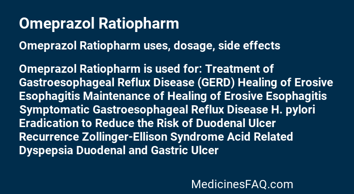 Omeprazol Ratiopharm