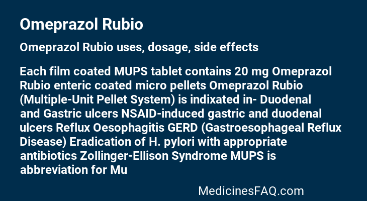 Omeprazol Rubio