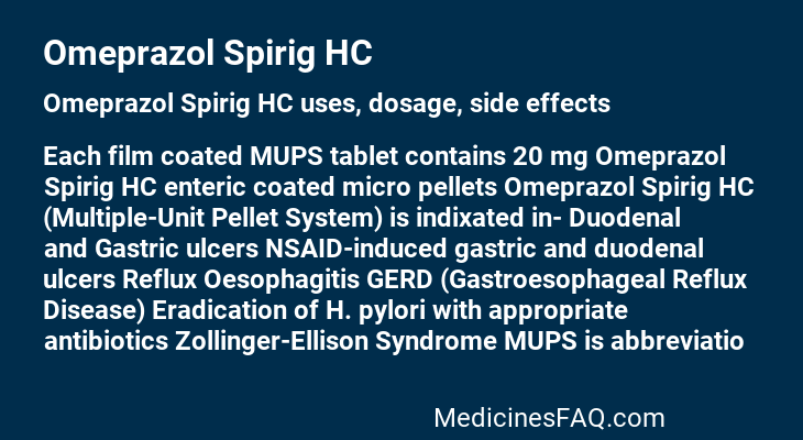 Omeprazol Spirig HC