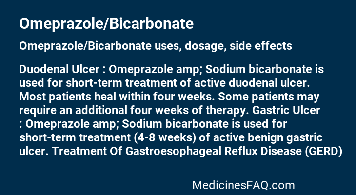 Omeprazole/Bicarbonate