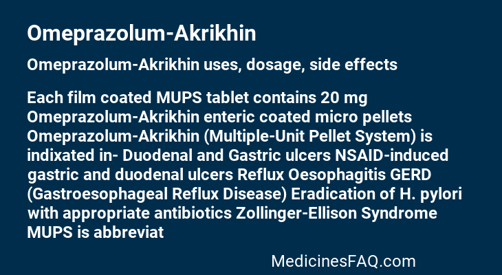 Omeprazolum-Akrikhin