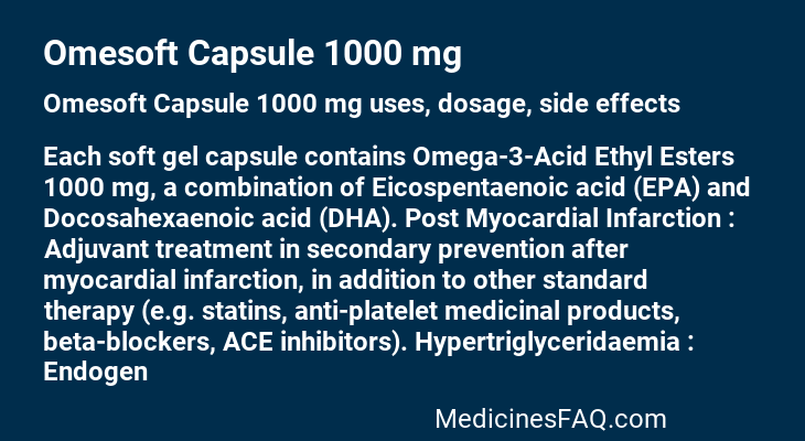 Omesoft Capsule 1000 mg