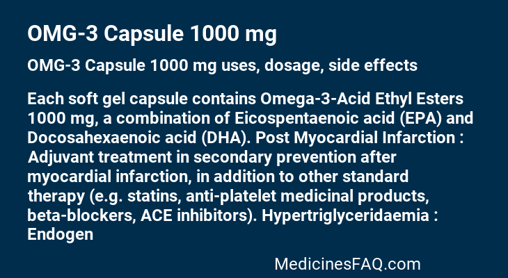 OMG-3 Capsule 1000 mg