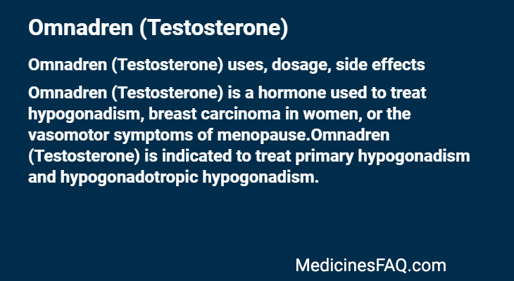 Omnadren (Testosterone)