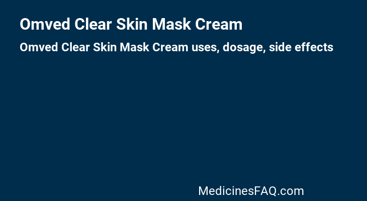 Omved Clear Skin Mask Cream