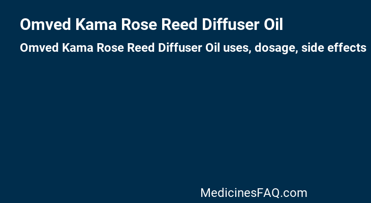 Omved Kama Rose Reed Diffuser Oil