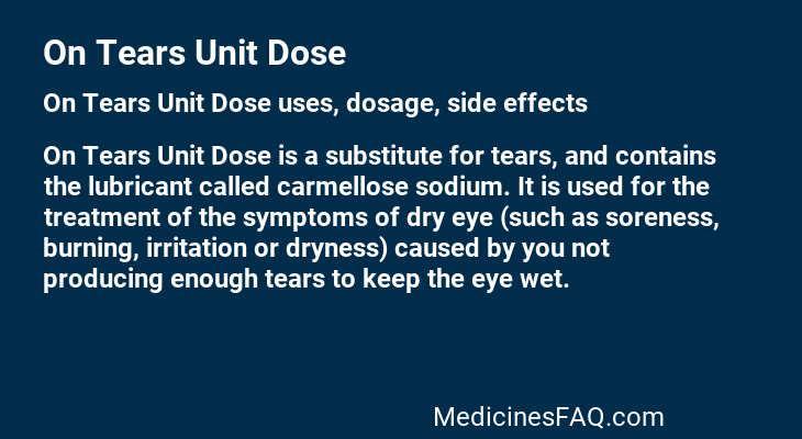 On Tears Unit Dose