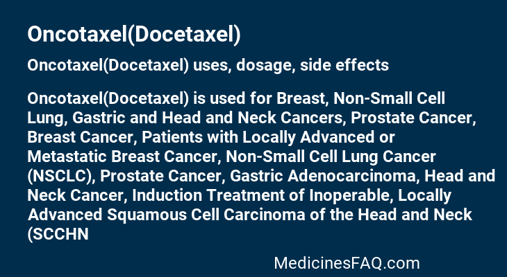 Oncotaxel(Docetaxel)