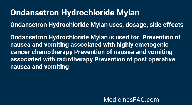 Ondansetron Hydrochloride Mylan