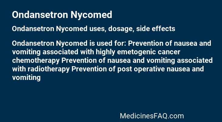 Ondansetron Nycomed