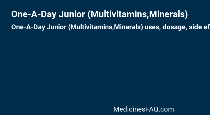 One-A-Day Junior (Multivitamins,Minerals)