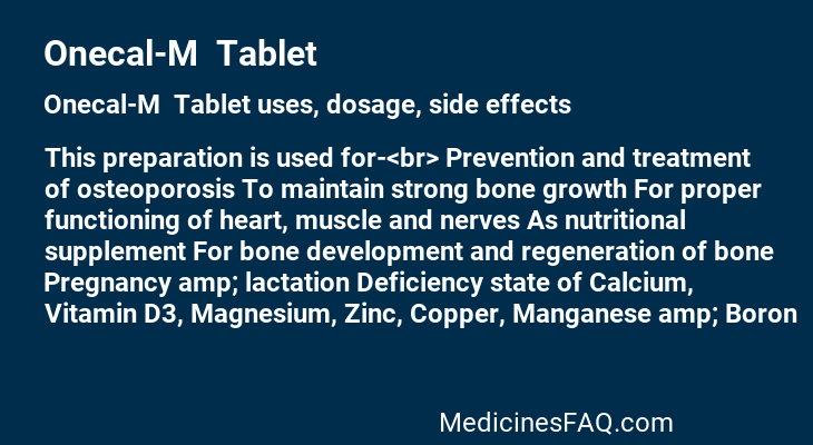 Onecal-M  Tablet