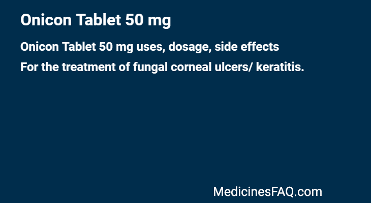 Onicon Tablet 50 mg