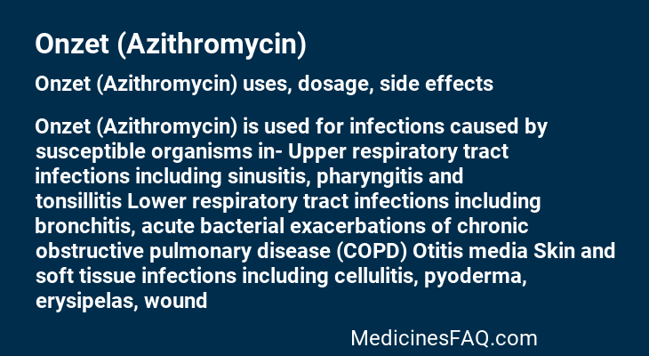 Onzet (Azithromycin)