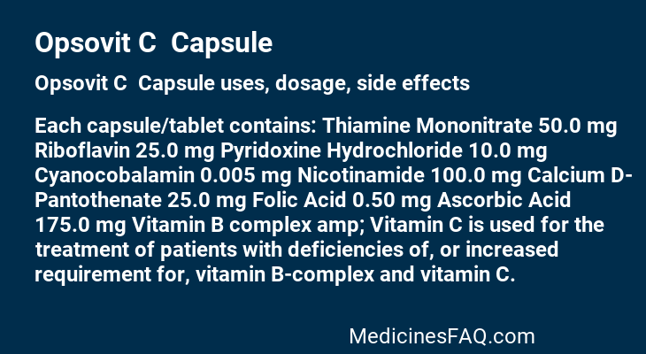 Opsovit C  Capsule