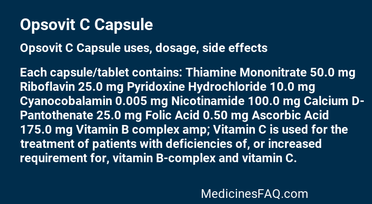 Opsovit C Capsule