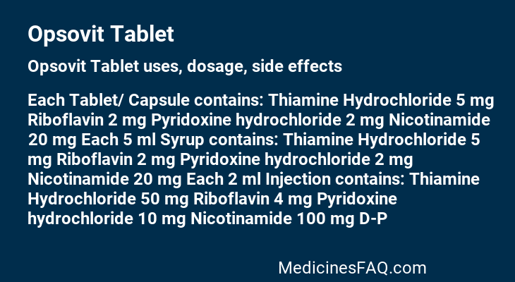 Opsovit Tablet