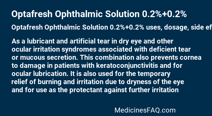 Optafresh Ophthalmic Solution 0.2%+0.2%