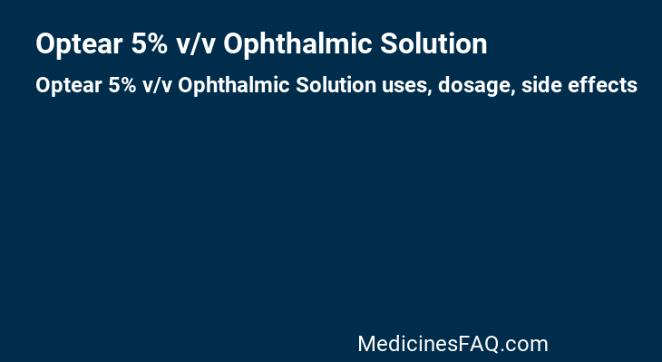 Optear 5% v/v Ophthalmic Solution