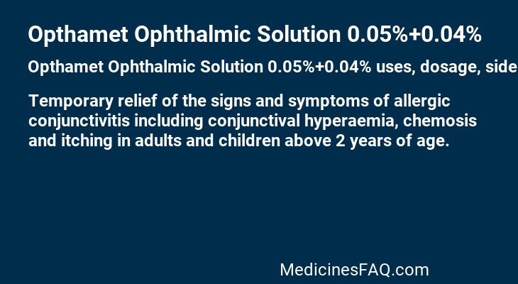 Opthamet Ophthalmic Solution 0.05%+0.04%