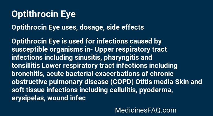 Optithrocin Eye