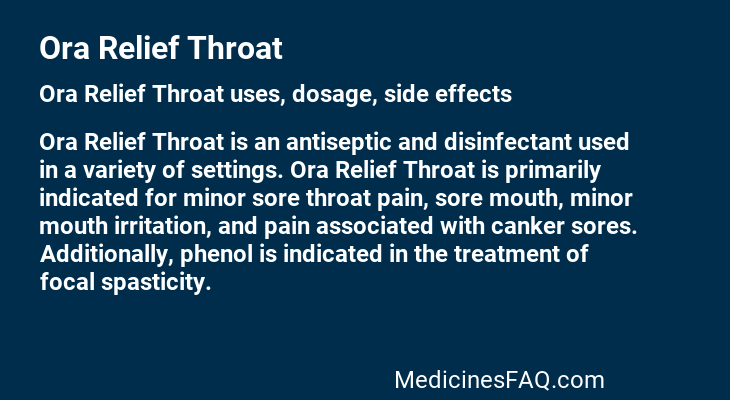 Ora Relief Throat